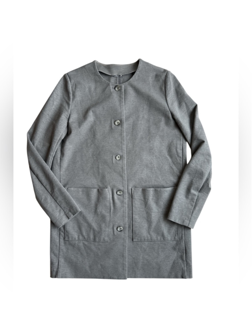 Kit And Ace Light Grey Cardigan Front Pockets Stretchy GUC Size S/M